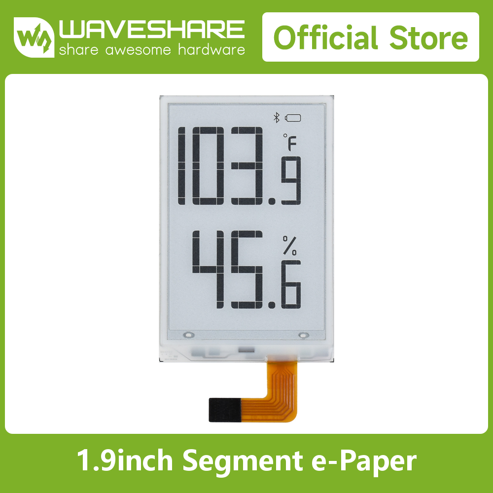 Pi Display - Écran E-Paper à segments Waveshare de