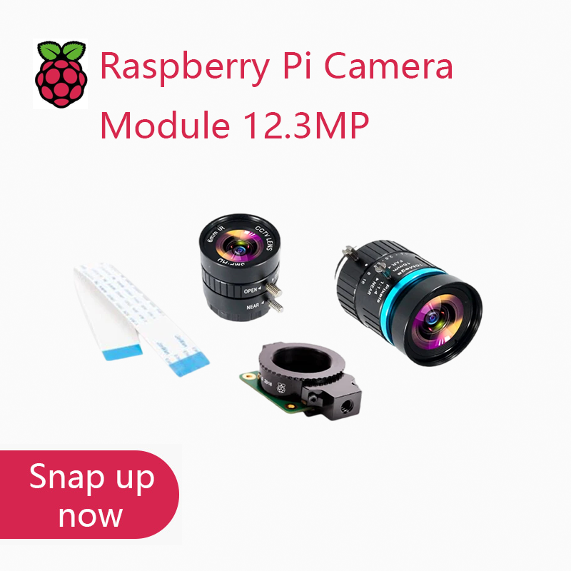 Raspberry Pi Global Shutter Camera Imx296 - Module de caméra HQ de haute