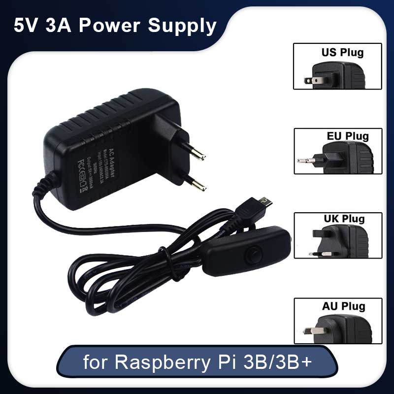 Pi Power Supply - 5V 3A Raspberry Pi 3 modèle