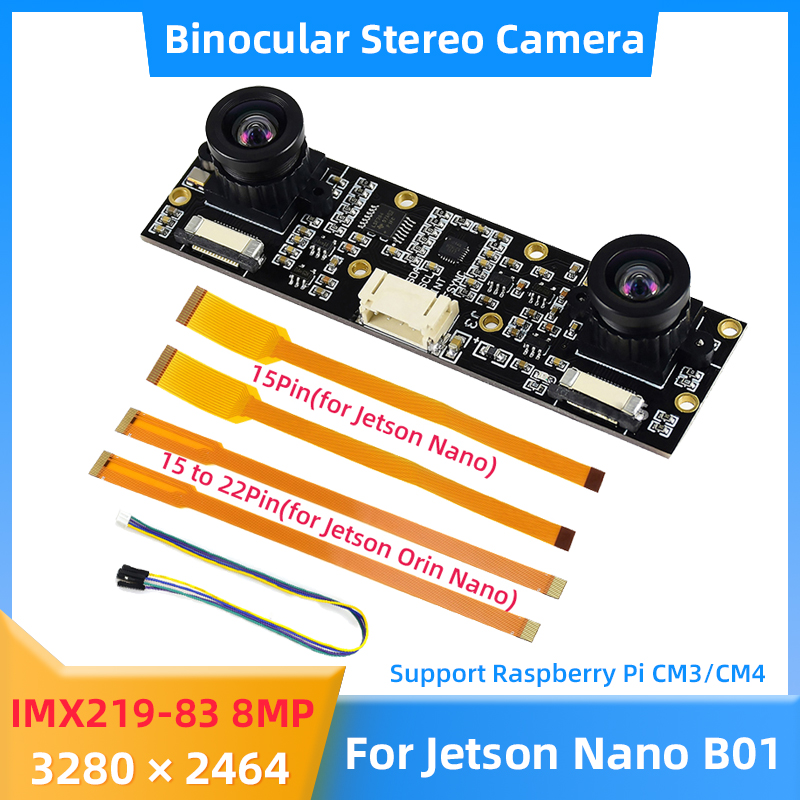 Pi Camera Module - Caméra binoculaire 8MP IMX219 pour NVIDIA