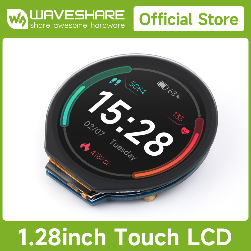 Pi Display - Module d'affichage LCD rond Waveshare 1.28