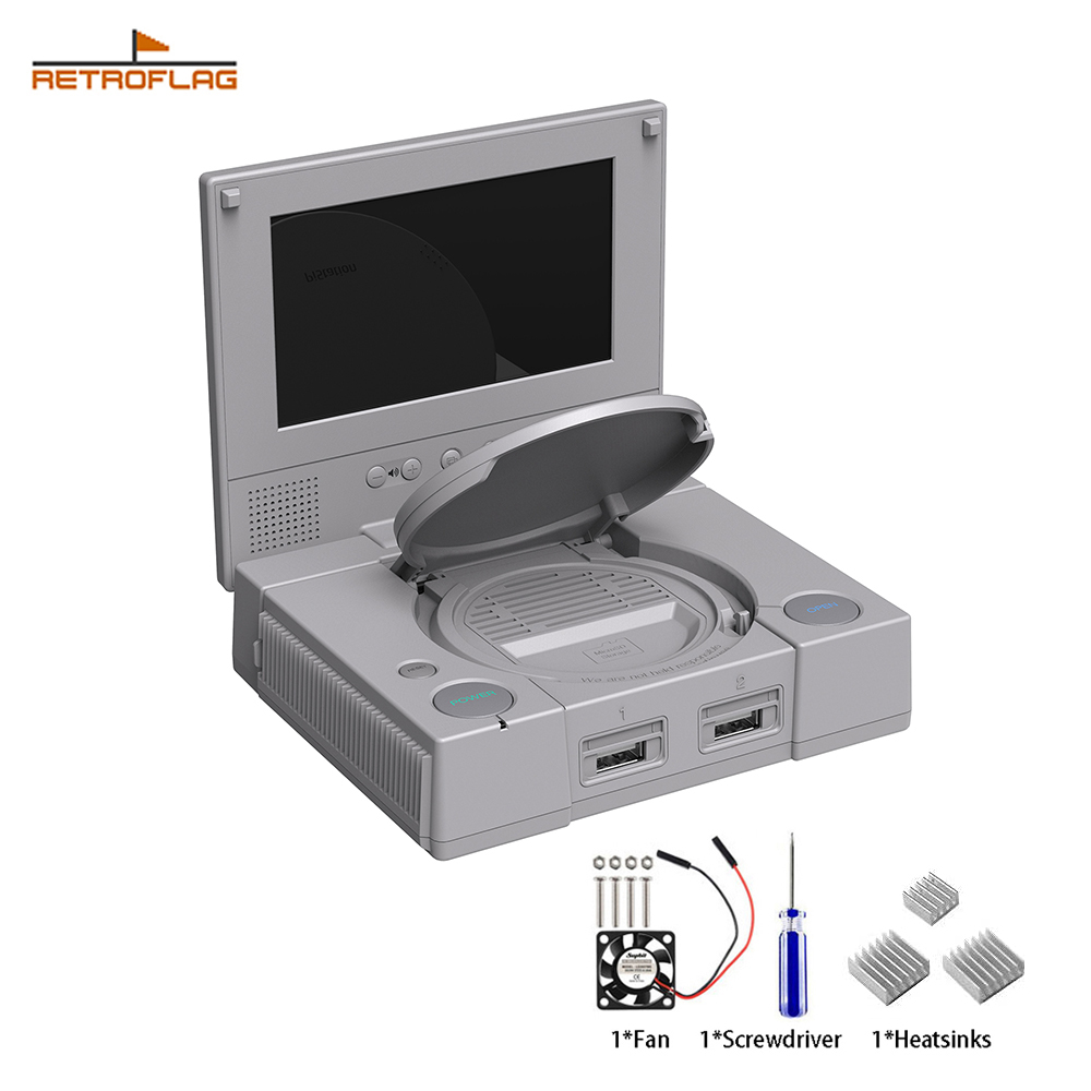 Pi 4 Case - Boîtier Retroflag PiStation avec écran LCD