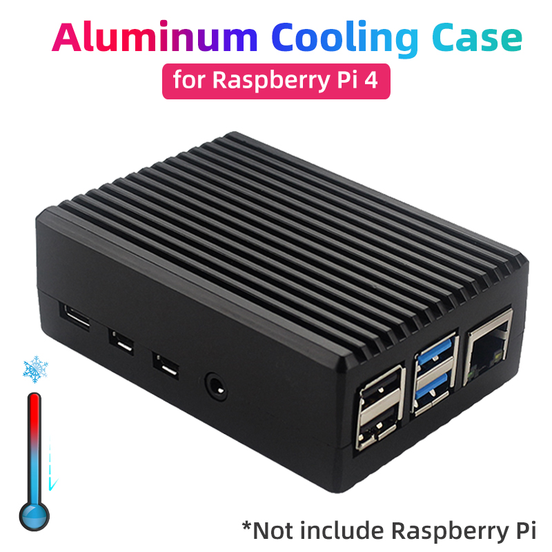 Pi 4 Case - Boîtier en alliage d'aluminium Raspberry Pi
