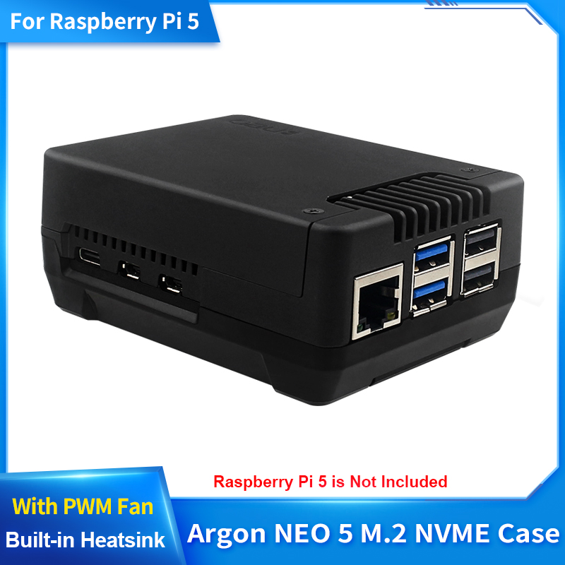 Pi 5 Case - Boîtier PCIE Argon NEO 5 M.2