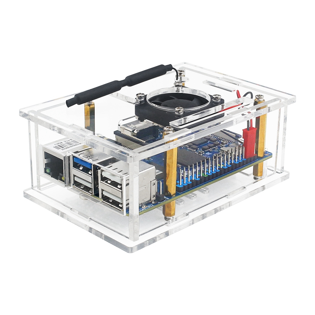 Boîtier en acrylique ABFN avec - Pi 4 Case avis et prix