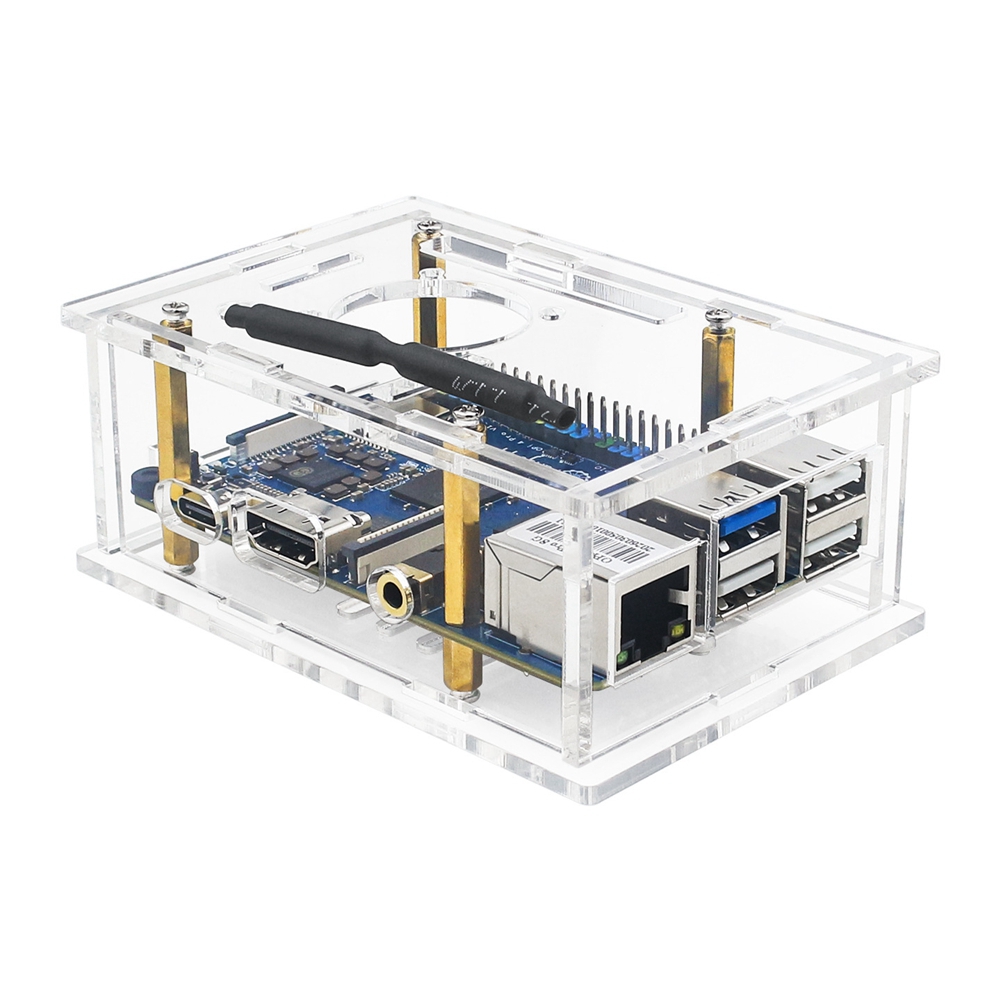 Boîtier en acrylique ABFN avec - Pi 4 Case avis et prix