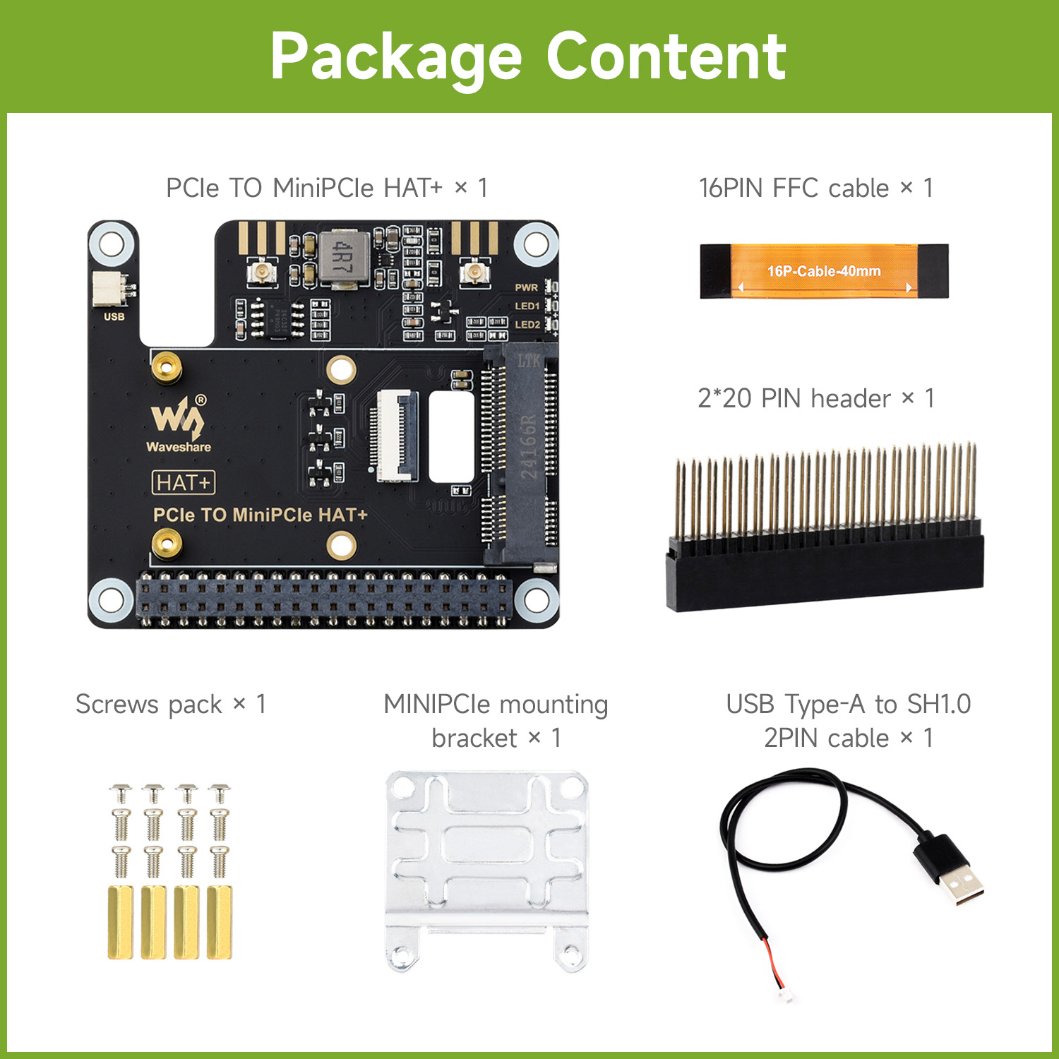Adaptateur Waveshare PCIe vers - Raspberry Pi 5 avis et prix